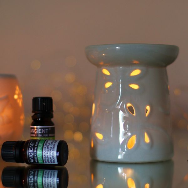 Klasická Biela Aroma Lampa - Vážka
