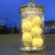 Sklenená Dóza na Cukrovinky - Malá Klasická Bez Vrúbkov