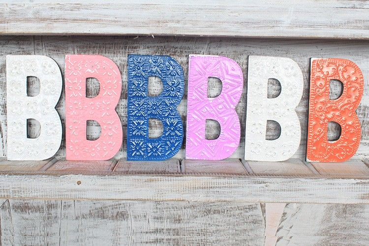 Viacfarebné Písmená "B" - 15cm
