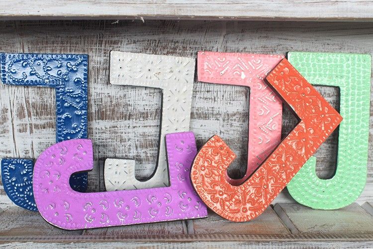 Viacfarebné Písmená "J" - 15cm