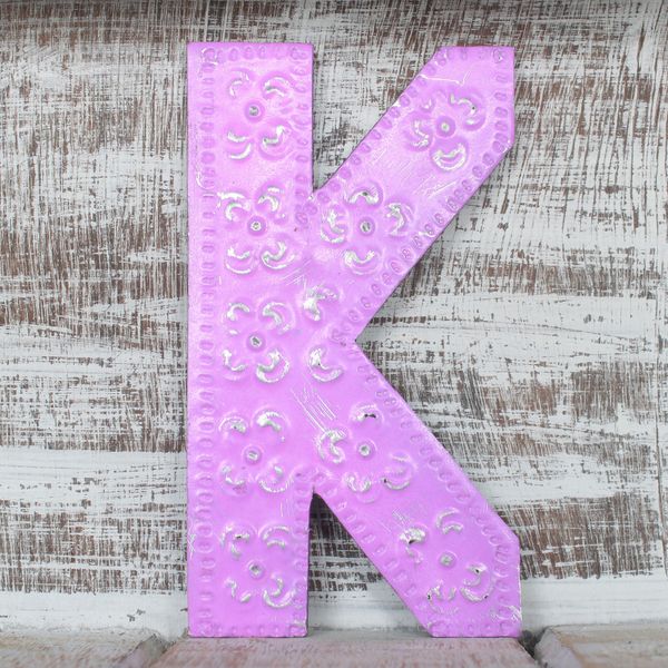 Viacfarebné Písmená "K" - 15cm