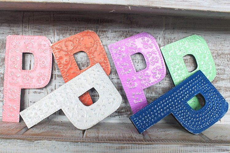 Viacfarebné Písmená "P" - 15cm