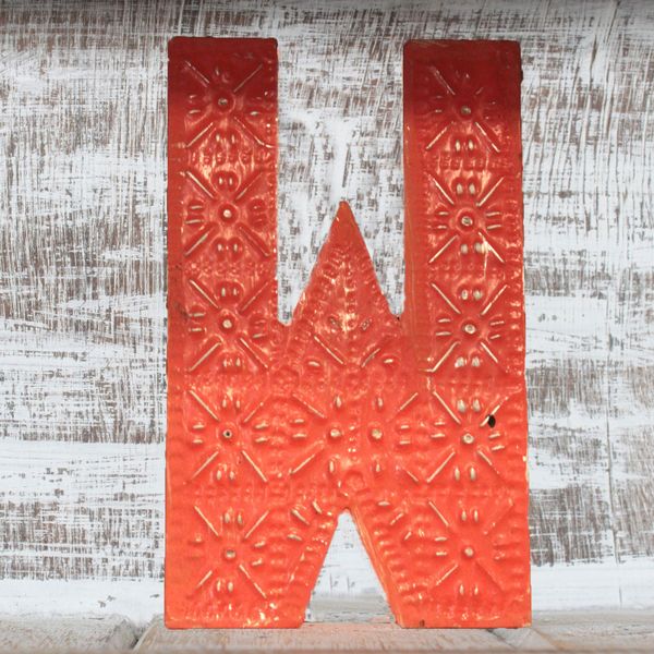 Viacfarebné Písmená "W" - 15cm