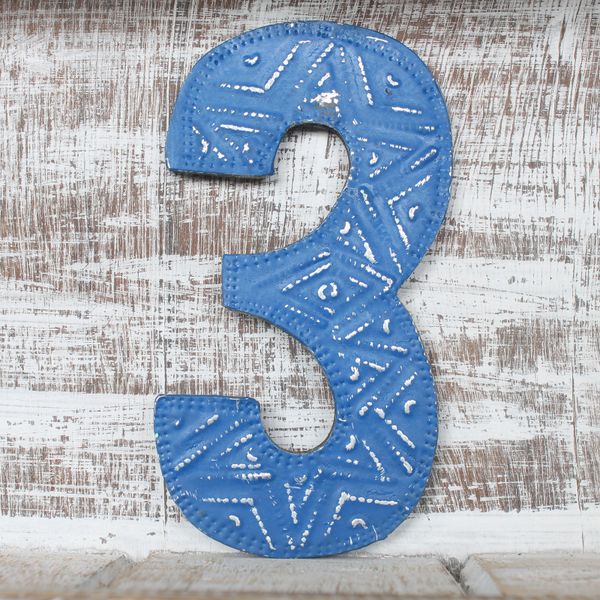 Viacfarebné Čísla "3" - 15cm