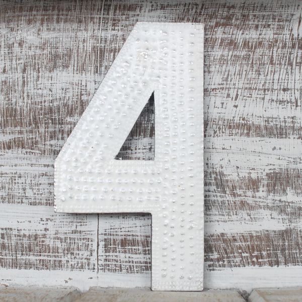 Viacfarebné Čísla "4" - 15cm