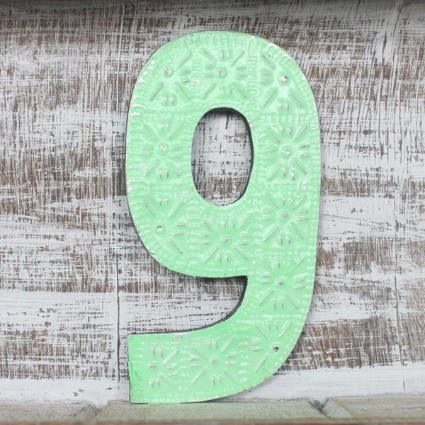 Viacfarebné Čísla "9" - 15cm