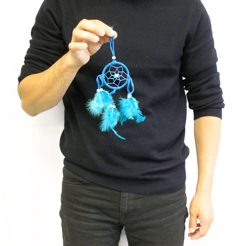 Lapač Snov Bali - Malý Kruhový - Tyrkysový/Ružový/Fialový