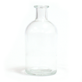 6x Oválna Antická Fľaša na Difúzor - Čistá - 250 ml