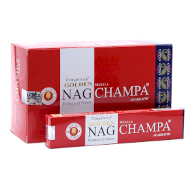 12x 15g Vonné Tyčinky Golden Nag - Champa