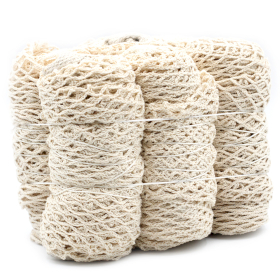 6x Sieťovaná Taška z Čistej Bavlny – Prírodná