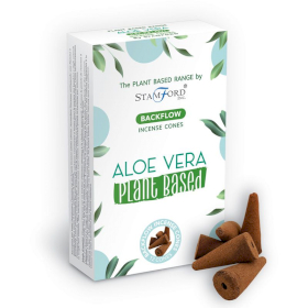 6x Rastlinné Vonné Kužele Tečúci Dym - Aloe Vera