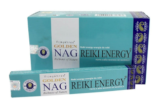 12x 15g Vonné Tyčinky Golden Nag  - Energia Reiki