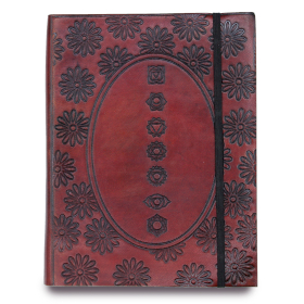 Stredný Zápisník s Gumičkou - Čakra Mandala