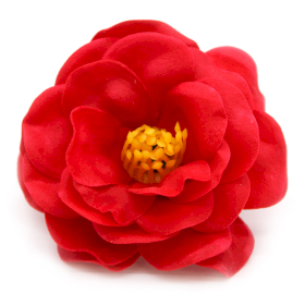 36x Mydlové Kvety pre Šikovné Ruky  - Kamélia - Červená