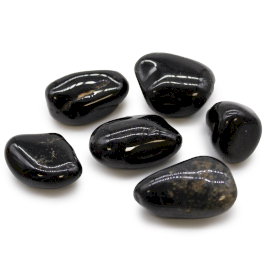 6x Veľké Africké Kamene - Čierny Ónyx