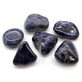 6x Veľké Africké Kamene -Sodalit - Čistá Modrá
