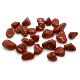 24x Malé Africké Kamene - Jaspis - Červený