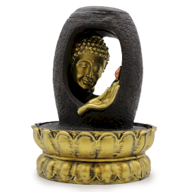 Stolová Fontánka - 30cm - Zlatý Budha & Vitarka Mudra