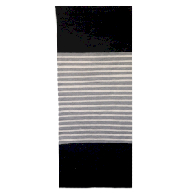 Koberec z Indickej Bavlny -  70x170cm - Čiernošedý