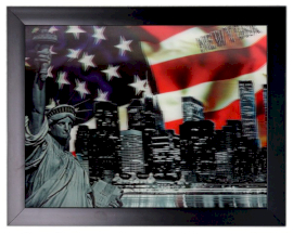 Ikonický  3D Obraz 34x44cm - New York Holiday