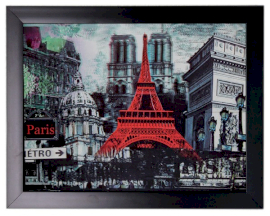 Ikonický 3D Obraz 34x44cm - Parížsky sviatok