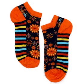 3x Bambusové ponožky  Hop Hare Nízke (36-40) - Mandala Kvety