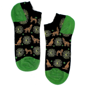 3x Bambusové ponožky  Hop Hare Nízke (36-40) - Polnočné Vlky