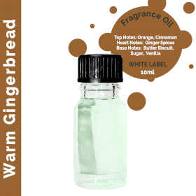 10x Vonný Olej - Teplý Perník  10ml - Bez Etikety