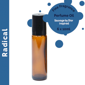 6x Jemný Vonný Parfémový Olej bez Etikety - Radikálny 10ml