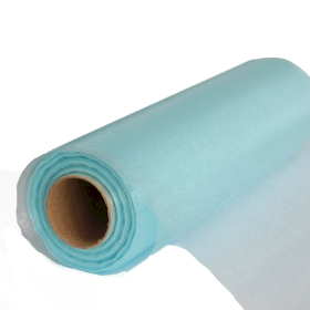 Svadobná Organza - detská modrá - 29 cm x 25 m