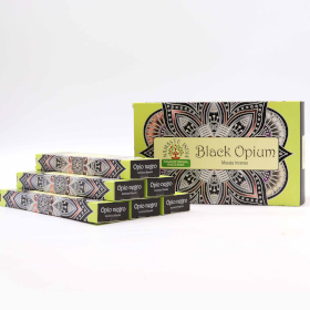 12x Vonné Tyčinky Namaste Mandala Masala - Čierne Ópium