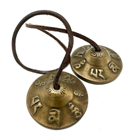 Tibetská Tingsha - Symboly Šťastia - cca 6 cm