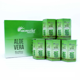 12x Balenie 10 kusov  Masala Vonných Kužeľov Tečúci Dym - Aloe Vera