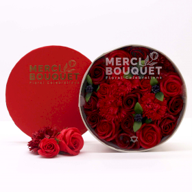 Okrúhly Box - Klasické Červené Ruže