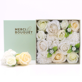 Štvorcový Box - Svadba – Biely a Ivory