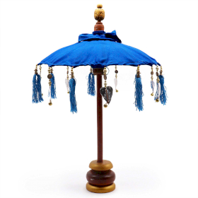 Bali Slnečník - Bavlna - Modrý Dekor - 40cm