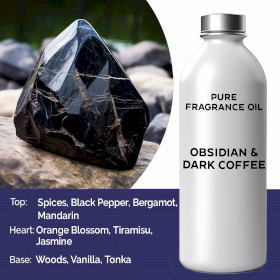 Čistý Vonný Olej - Obsidián & Tmavá Káva