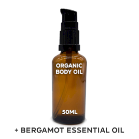 10x Organický Telový Olej 50ml - Bergamot - Bez Etikety