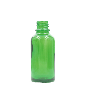 156x 15ml Zelená Sklenená Fľaška - Bez Uzáveru