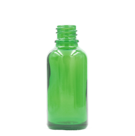 110x 30ml Zelená Sklenená Fľaška - Bez Uzáveru
