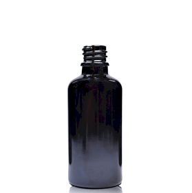 156x 15ml Čierna Sklenená Fľaška - Bez Uzáveru