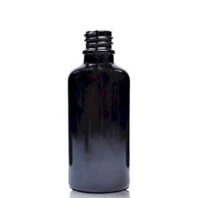 110x 30ml Čierna Sklenená Fľaška - Bez Uzáveru