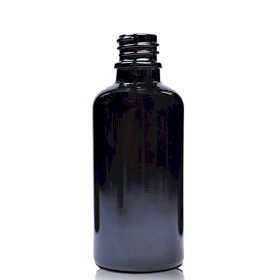 88x 50ml Čierna Sklenená Fľaška - Bez Uzáveru