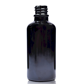 70x 100ml Čierna Sklenená Fľaška - Bez Uzáveru