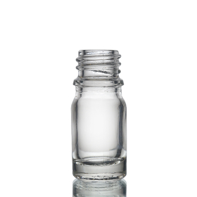 255x 5ml Číra Sklenená Fľaška - Bez Uzáveru