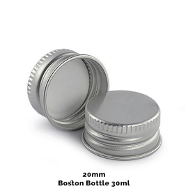 50x Uzáver na Jantárovú Fľašu (for 30ml a 60ml) - Hliník 20mm