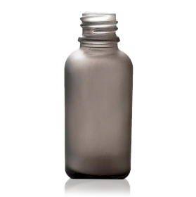 168x 100ml Fľaška z Matného Šedého Skla - Bez Uzáveru
