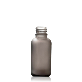 160x 10 ml Fľaška z Matného Šedého Skla - Bez Uzáveru