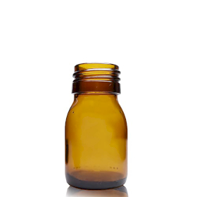 110x 30ml Jantárová Sklenená Liekovka - Bez Uzáveru