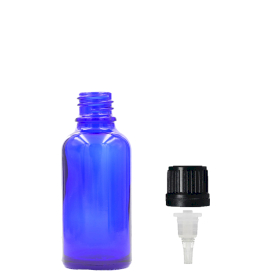 255x 5ml Modrá Sklenená Fľaška s Kvapkadlom
